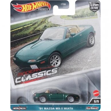 Hot Wheels Premium Modern Classics - '91 Mazda MX-5 Miata (with PRICEMARK)