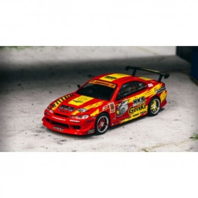 Tarmac Works Nissan Silvia RS-2 *HKS*, red/yellow