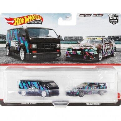 Hot Wheels Premium 2-pack Modeliukas Nissan Skyline GT-R BCNR33 & MBK Van