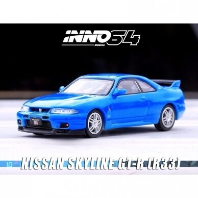 Inno64 Modeliukas Nissan Skyline GT-R R33, championship blue (yra sandėlyje)