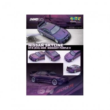 Inno64 Nissan Skyline GT-R (R33) Nismo 400R, midnight purple II