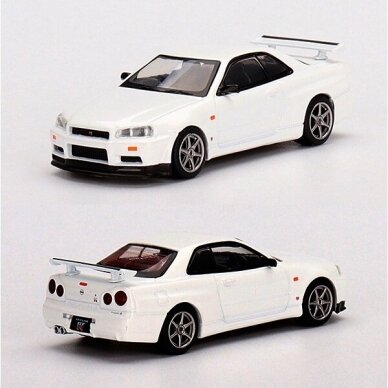 Mini GT Modeliukas Nissan Skyline GT-R R34 V-Spec N1, white