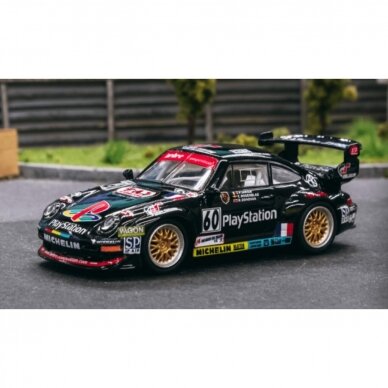 Tarmac Works Modeliukas Porsche 911 GT2 #60 24h Le Mans 1998, black