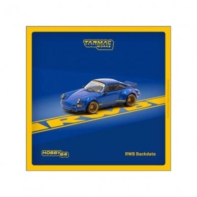 Tarmac Works Porsche RWB Backdate Pandora One, blue