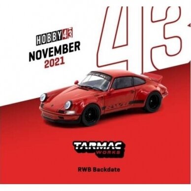 Tarmac Works 1/43 Modeliukas Porsche RWB Backdate, red