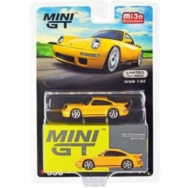 Mini GT Modeliukas RUF CTR anniversary, blossem yellow (yra Sandėlyje)