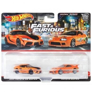 Hot Wheels Premium 2-pack Toyota Supra & 2020 Toyota Supra GR Fast&Furious