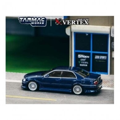 Tarmac Works Modeliukas VERTEX Toyota Chaser JZX100, blue (yra Sandėlyje)