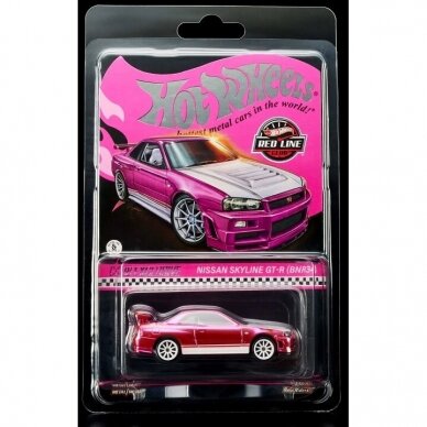 Hot Wheels Red Line Club Modeliukas RLC Exclusive Pink Editions Nissan Skyline GT-R (yra sandėlyje)