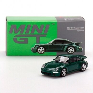 Mini GT Modeliukas RUF CTR Anniversary, irish green Porsche