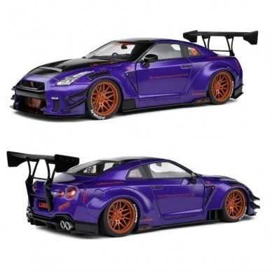 Solido Modeliukas 1/18 2022 Nissan GT-R (R35) LB Work Body Kit 2.0, purple (be Spoilerio) (yra Sandėlyje)