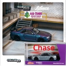 Tarmac Works CHASE Modeliukas Nissan Skyline GT-R (R34) Z-Tune, midnight purple III