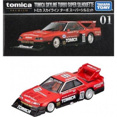 Tomica Premium Modeliukas 01 Nissan Skyline Turbo Super Silhouette Red