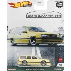 Hot Wheels Premium Volvo 850 Estate, yellow