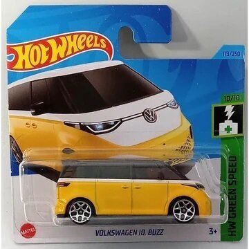 Hot Wheels Modeliukas VOLKSWAGEN ID BUZZ yellow HW Green Speed Series