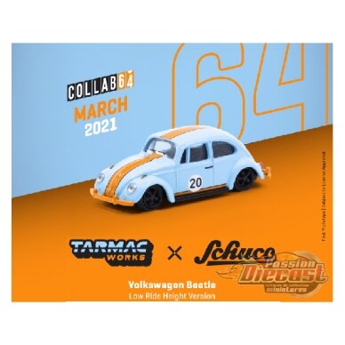 Tarmac Works Volkswagen Beetle, blue/orange